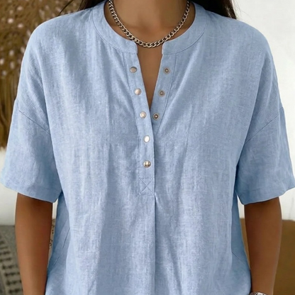🔥🔥Enfarget fritidsbluse for damer