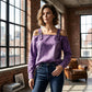 👕 BEGRÄNSAD TID: 50 % RABATT! ✨ Damtopp i denim – breda axelband, trendig, ledig stil ✨