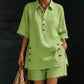 👕🩳 Avslappnat poloset med shorts