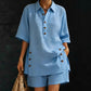 👕🩳 Avslappnat poloset med shorts