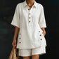 👕🩳 Avslappnat poloset med shorts