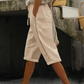 Nyhet✨👖 Elastiska, korta byxor med hög midja och spetsdetaljer – mjuka och bekväma att ha på sig hela dagen