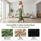 👖🌿 Dam Casual Enfärgad Löstsittande Byxor – Hög Midja Wide Leg & Skrynklig Textur – Bekväma Lounge Byxor ✨