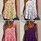 🌺👚 Ärmlös blommig V-ringad topp
