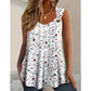 🌺👚 Ärmlös blommig V-ringad topp