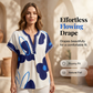 🌸👚 Chic blommig V-ringad topp med delad halsringning