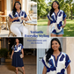 🌸👚 Chic blommig V-ringad topp med delad halsringning