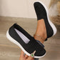 Andningsbara slip-on-promenadskor i mesh för damer
