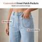 👖✨ Vida jeans med volangkant och hög midja