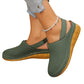 👡🌬️ Andningsbara slip-on sandaler med tjock sula