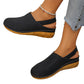 👡🌬️ Andningsbara slip-on sandaler med tjock sula