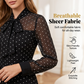 👗✨ Polka Dot Tie-Neck Midi Klänning – Pärlbälte & A-linje – Elegant Vintage Festklänning 🥂