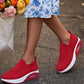 👟💨 Luftkuddade slip-on promenadskor i mesh