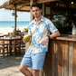 👕🌴 Tropiskt herrset med campkrage och shorts
