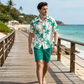👕🌴 Tropiskt herrset med campkrage och shorts