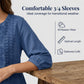 👗🌸 Elegant broderad midiklänning med V-ringning
