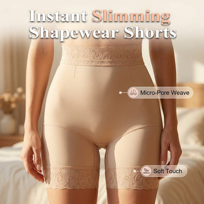 ✨ Högmidjade formande shorts med plattmagekontroll