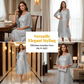👗✨ Elegant tvådelad chiffonklänning med spetsliv