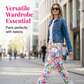 🌸 Damen byxor med floral design 🌿 Justerbar midja, bekväm passform & naturlig elegans ✨
