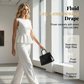 👗👖 Elegant peplum tvådelat set med vida ben