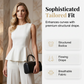 👗👖 Elegant peplum tvådelat set med vida ben