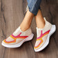 👟💨 Andningsbara lätta slip-on sneakers i färgblock
