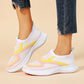 👟💨 Andningsbara lätta slip-on sneakers i färgblock