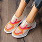 👟💨 Andningsbara lätta slip-on sneakers i färgblock