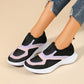👟💨 Andningsbara lätta slip-on sneakers i färgblock