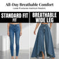 👖✨ Avantgardistiska vida jeans med hög midja