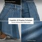 👖✨ Avantgardistiska vida jeans med hög midja