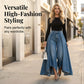 👖✨ Avantgardistiska vida jeans med hög midja