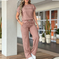 👗👖 Elegant avslappnat set med vida ben och dragsko