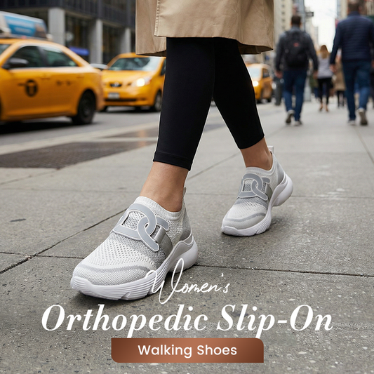 👟🦶 Ortopediska slip-on mesh promenadskor