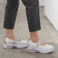 👟🌬️ Andningsbara slip-on plattformsskor