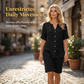 👕🩳 Andningsbart linne-set med V-ringning och shorts