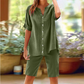 👕🩳 Andningsbart linne-set med V-ringning och shorts