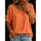 👕🌿 Enkel scoop-neck topp i bomull-linne