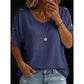 👕🌿 Enkel scoop-neck topp i bomull-linne