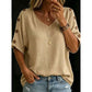 👕🌿 Enkel scoop-neck topp i bomull-linne