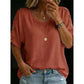 👕🌿 Enkel scoop-neck topp i bomull-linne