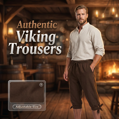 👖⚔️ Äkta vikingabyxor med resår