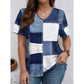 👕🌸 Ultramjuk V-ringad t-shirt med snyggt denimtryck