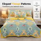 🛌🌿 Sval lätt sommarfilt med vintage mönster