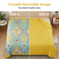 🛌🌿 Sval lätt sommarfilt med vintage mönster