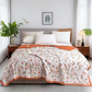 🛌🌿 Sval lätt sommarfilt med vintage mönster