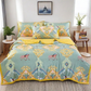 🛌🌿 Sval lätt sommarfilt med vintage mönster