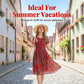👗🌸 Elegant blommig fit-and-flare sommarklänning