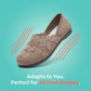 👟 Andningsbara vävda slip-on ballerina