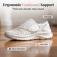 👟🌸 Mesh slip-on skor med blommönster
